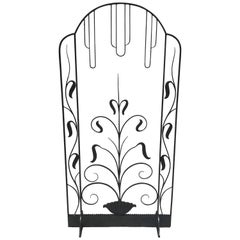 French Art Deco Iron Screen in the Manner of Edgar Brandt