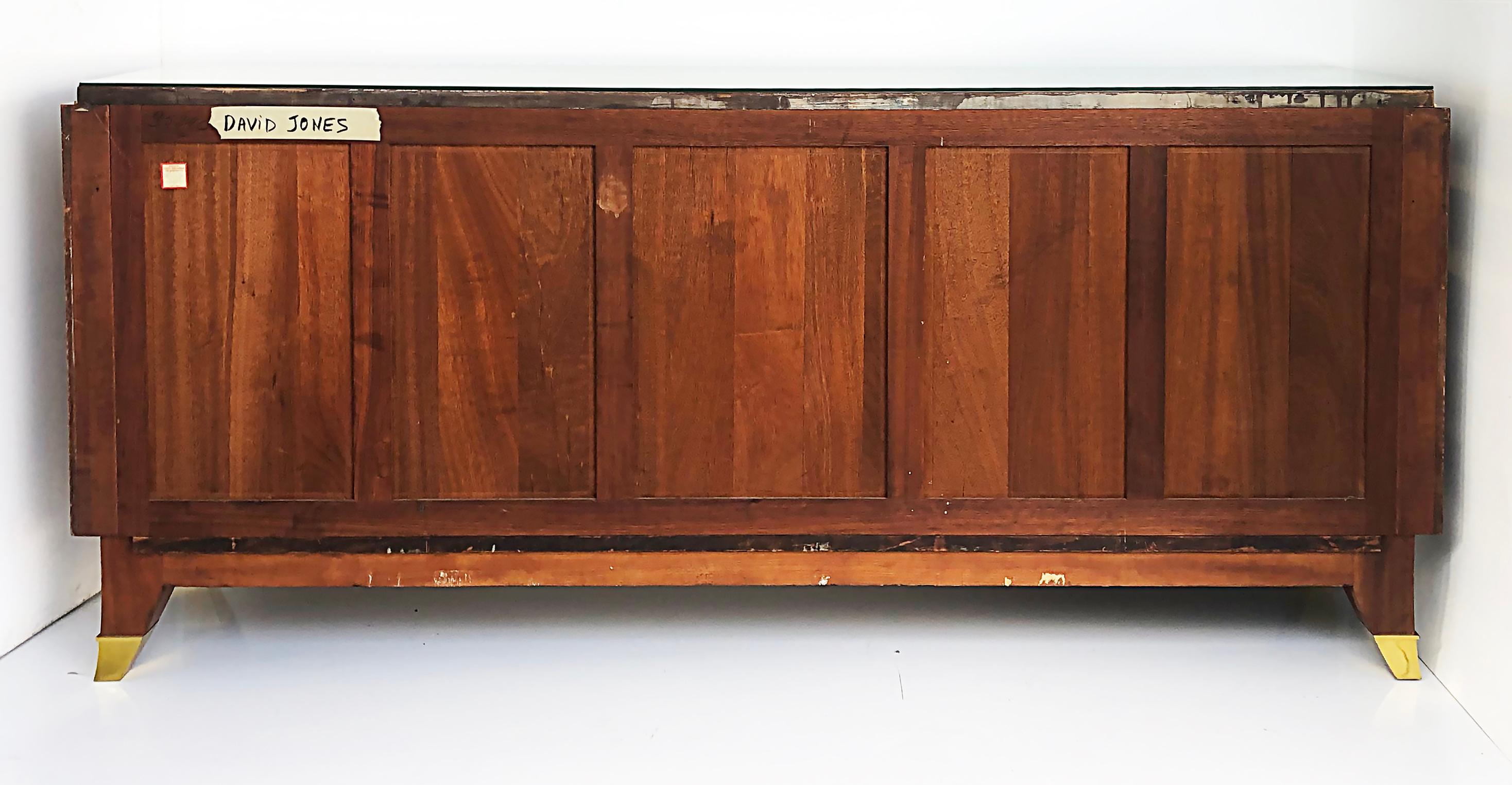 Crédence Art Déco française en bois de rose montée sur bronze, signée Jules Leleu 6
