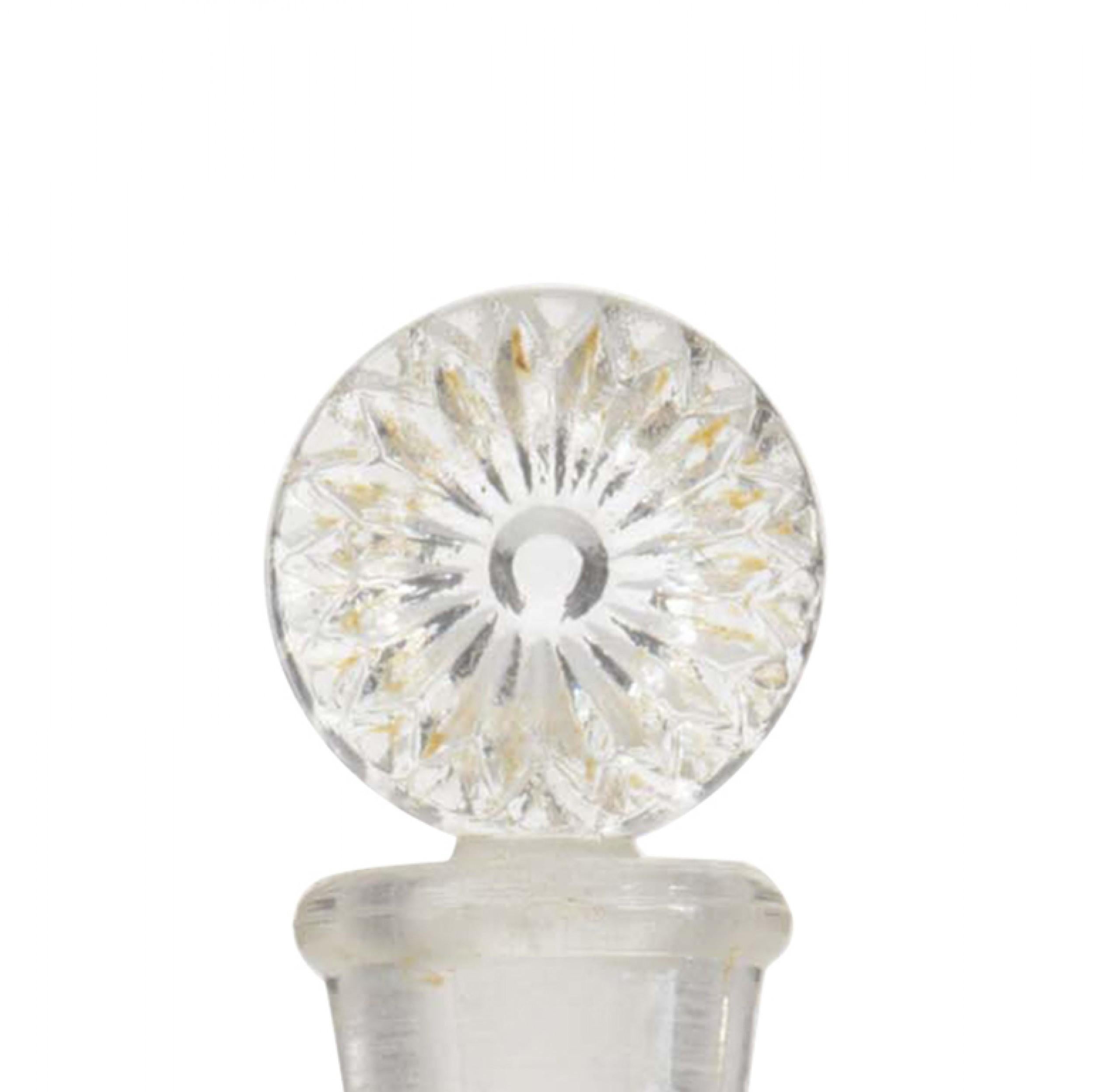 Molded French Art Deco Lalique Daisy Perfume Bottle For Sale
