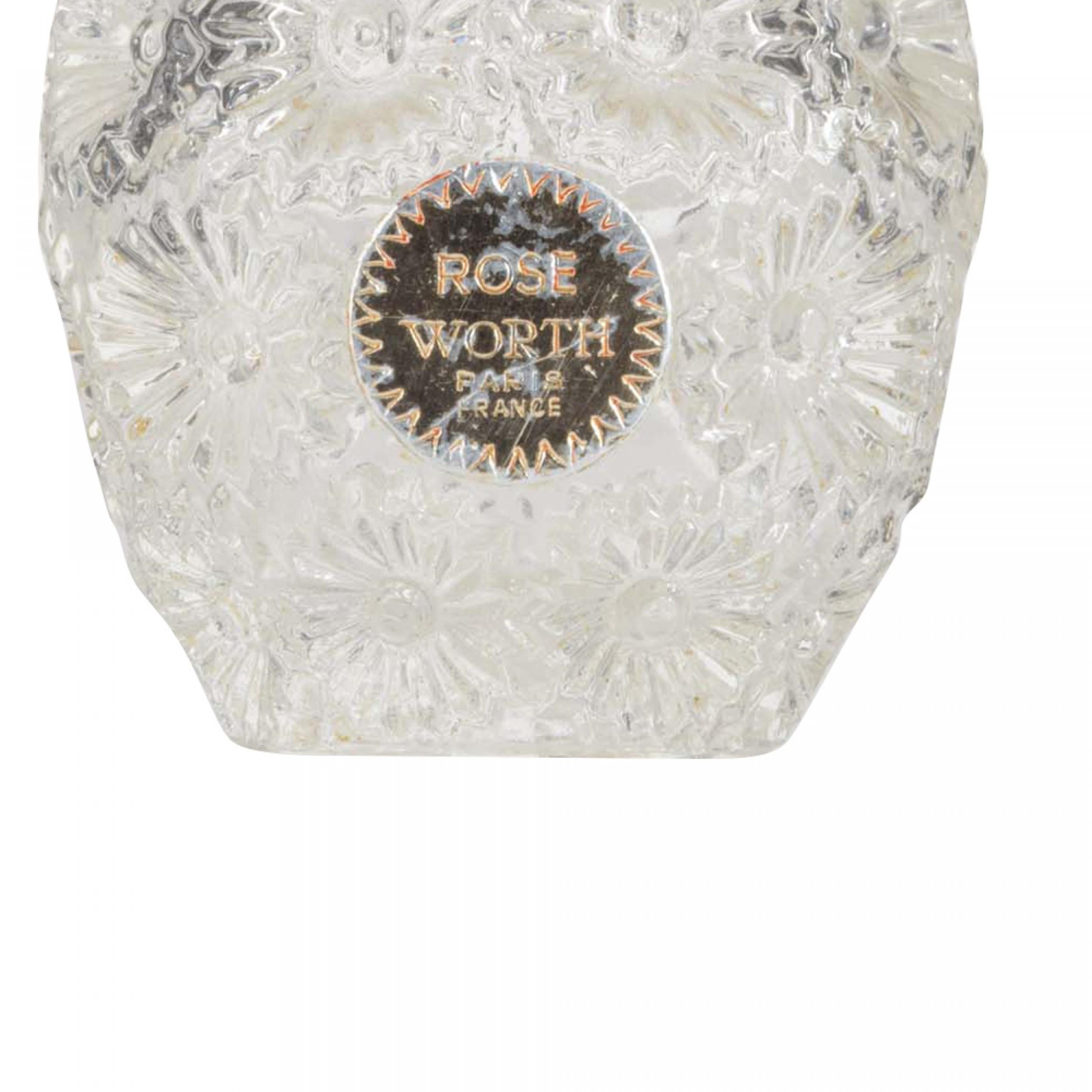 20th Century French Art Deco Lalique Daisy Perfume Bottle For Sale