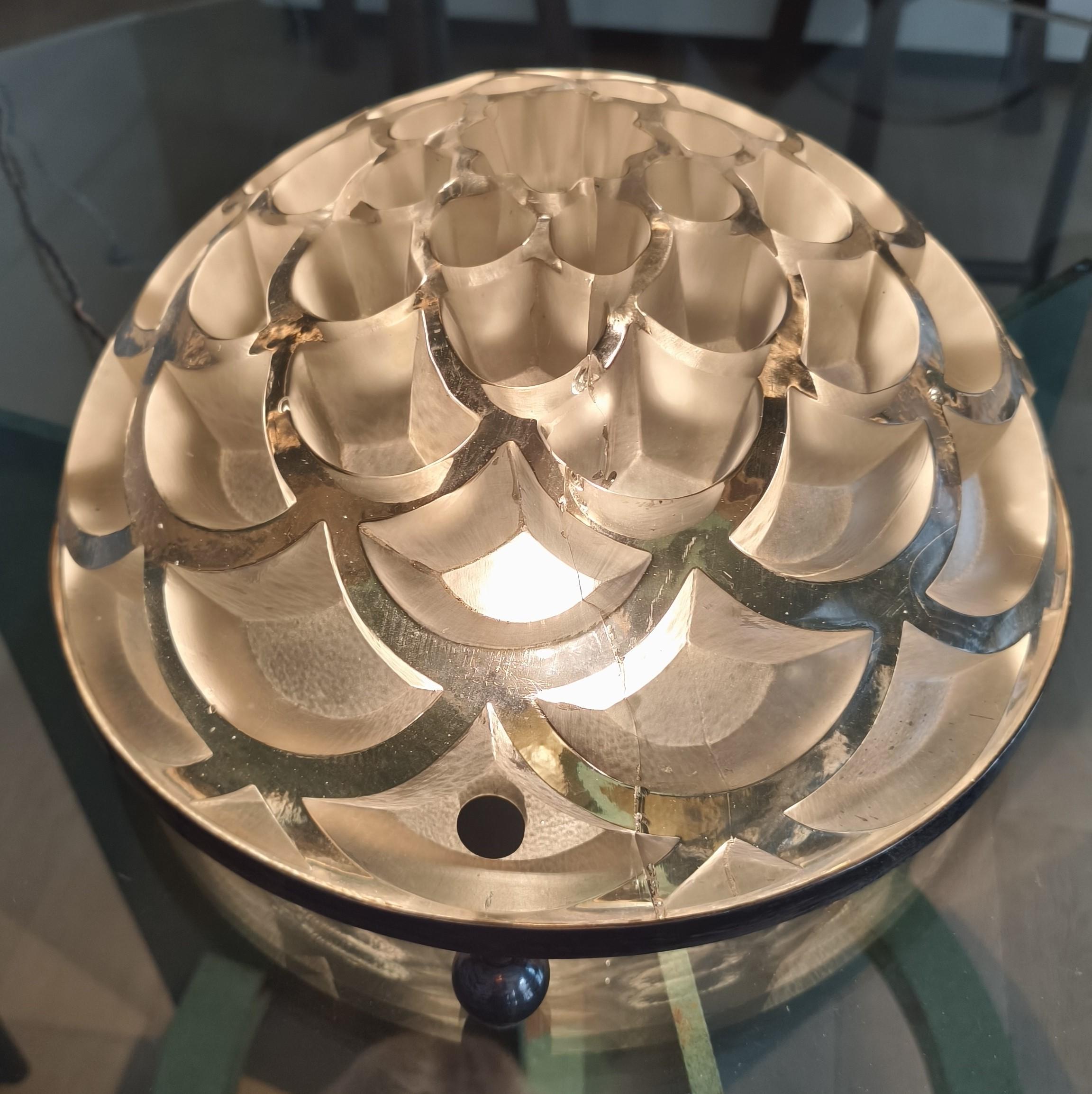R. Lampe Lalique, années 1930.

A l'origine un lustre Lalique, modèle 