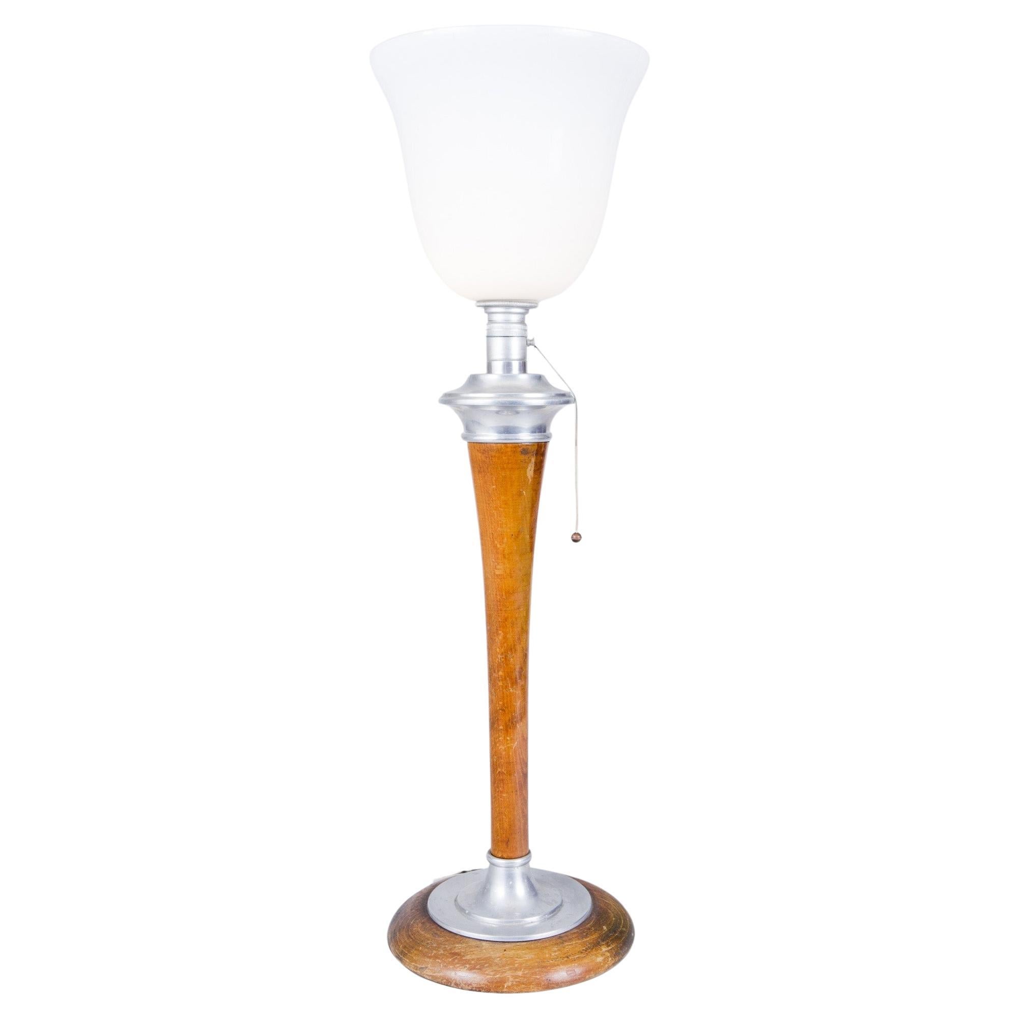 Lampe Art déco française fabriquée dans les années 1920, non restaurée