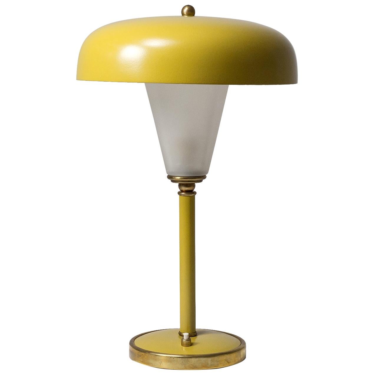 French Art Deco Lantern Table Lamp, 1940s