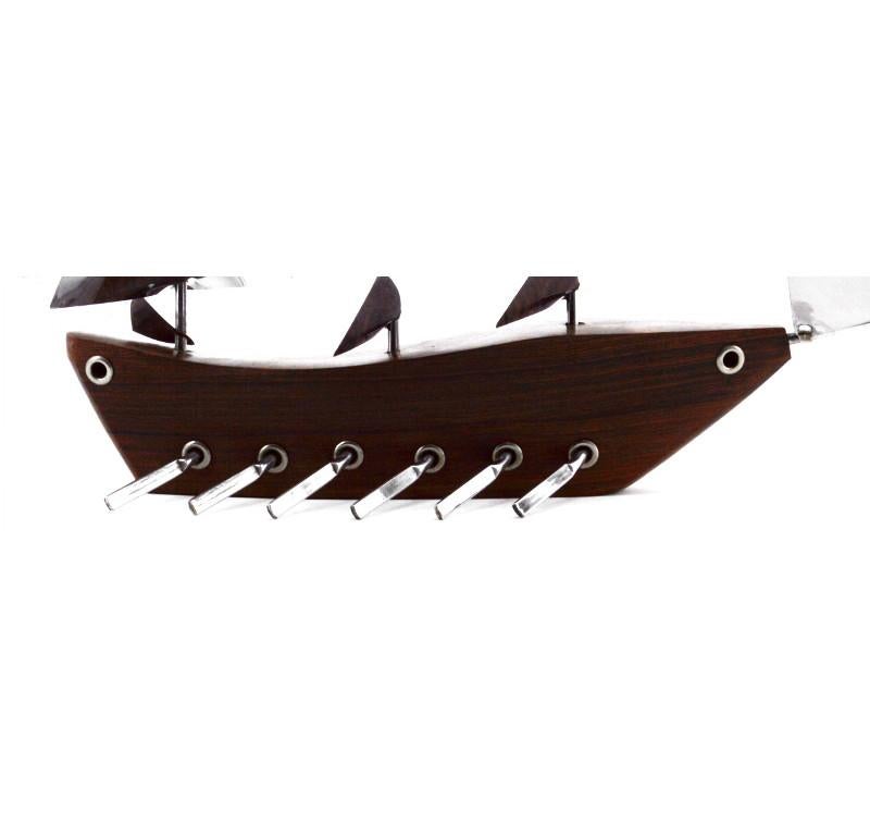 Mid-20th Century French Art Deco Large Galley Ship by Art Bois, 1930s For Sale