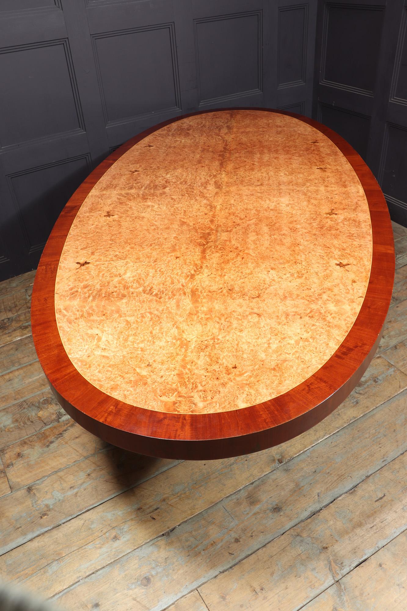 French Art Deco Large Oval Table For Sale 11