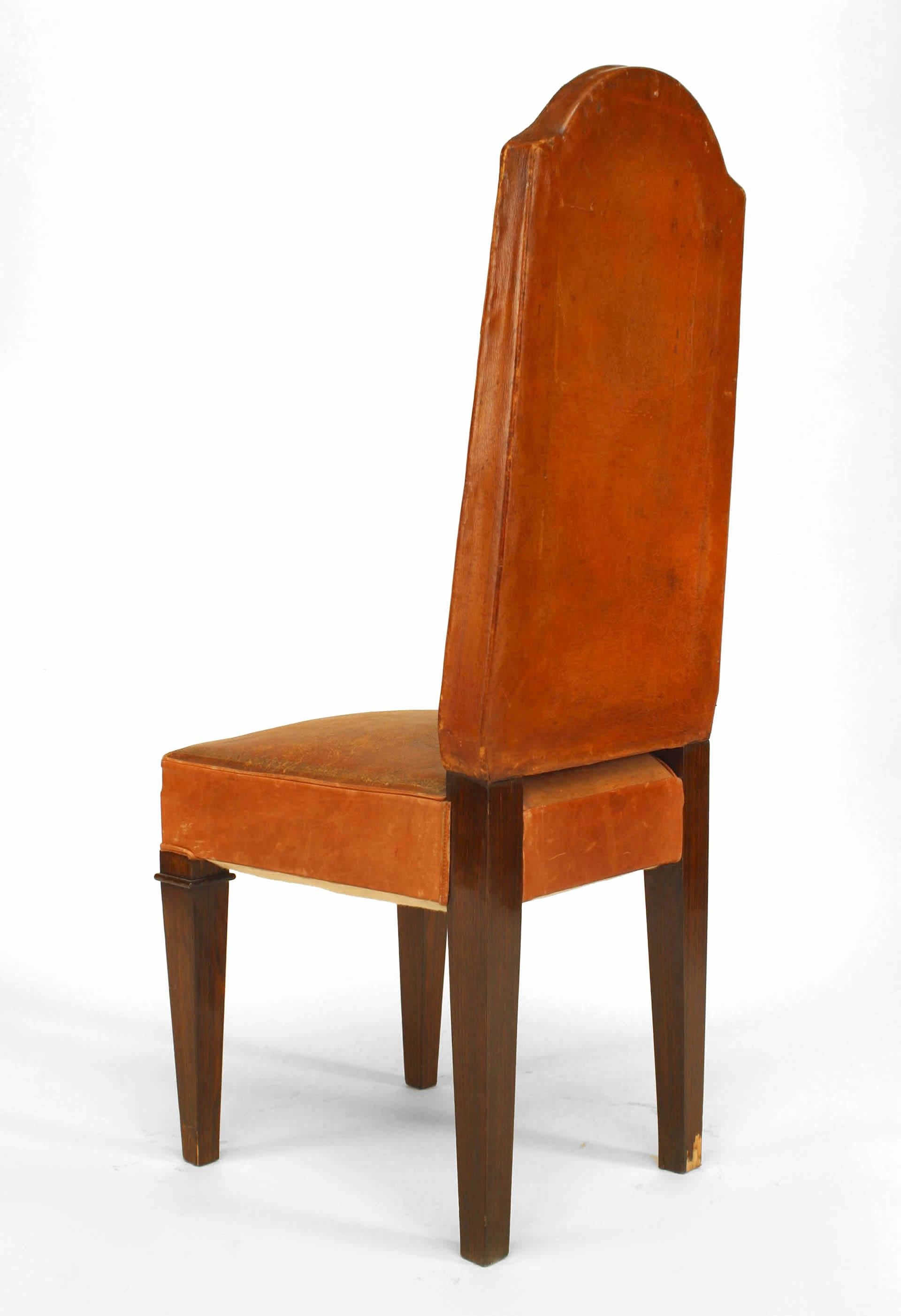 Mid-20th Century Pair of French Art Deco Macassar Side Chairs For Sale