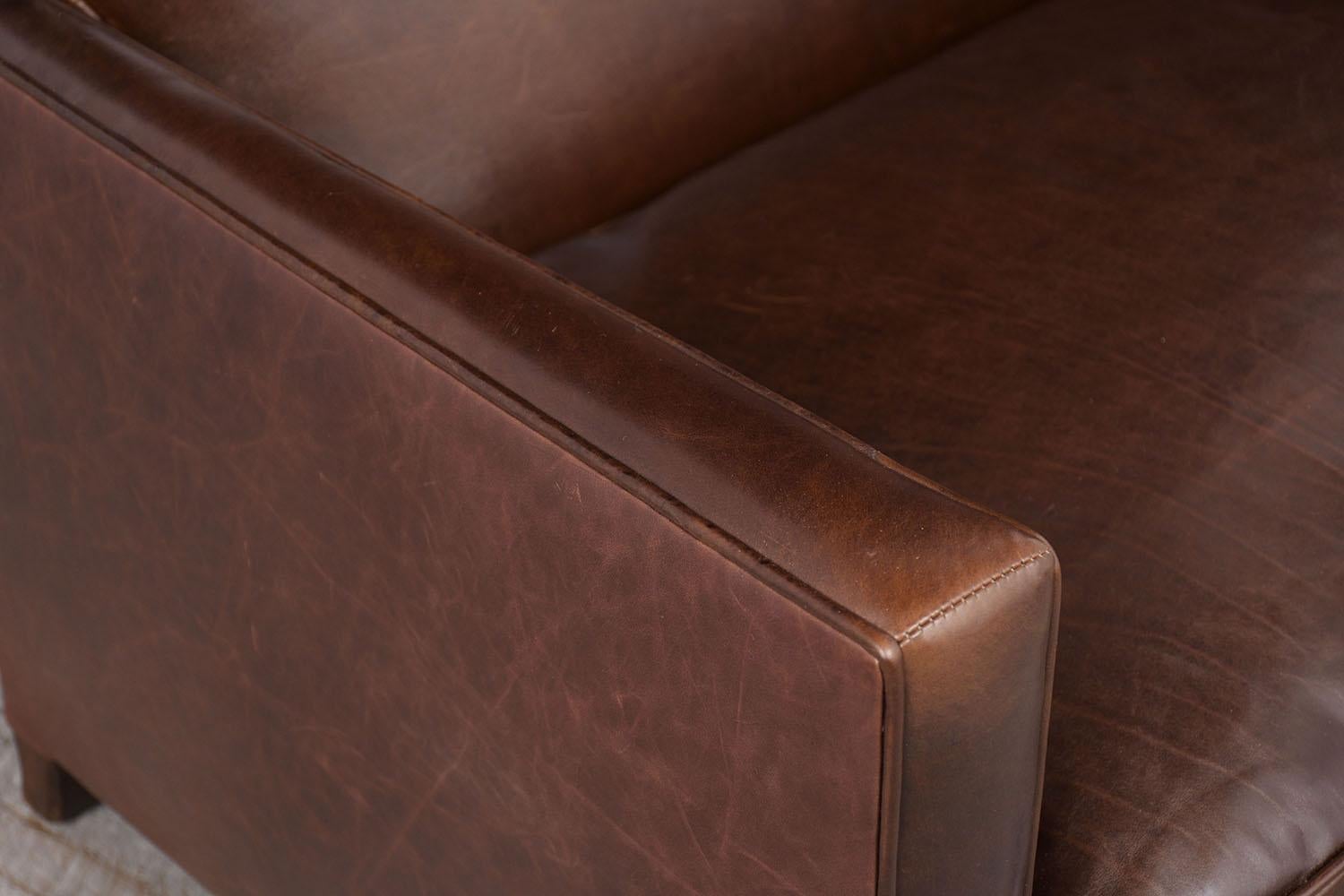 art deco leather sofas