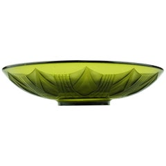 French Art Deco Legras Acid-Etched Glass Coupe