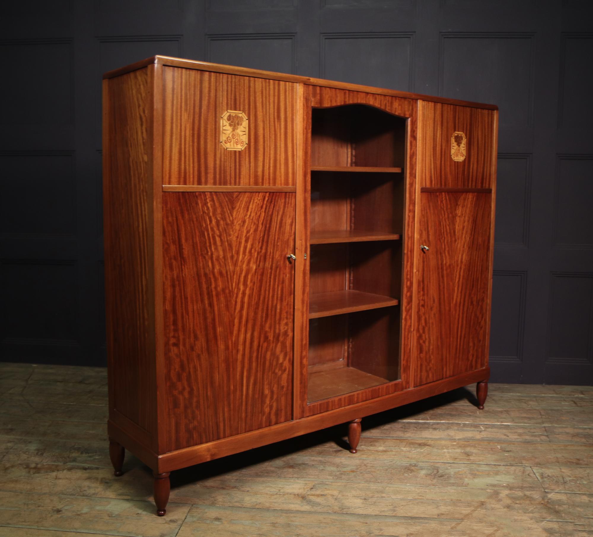 French Art Deco Library Bookcase by Maurice Dufrene 5