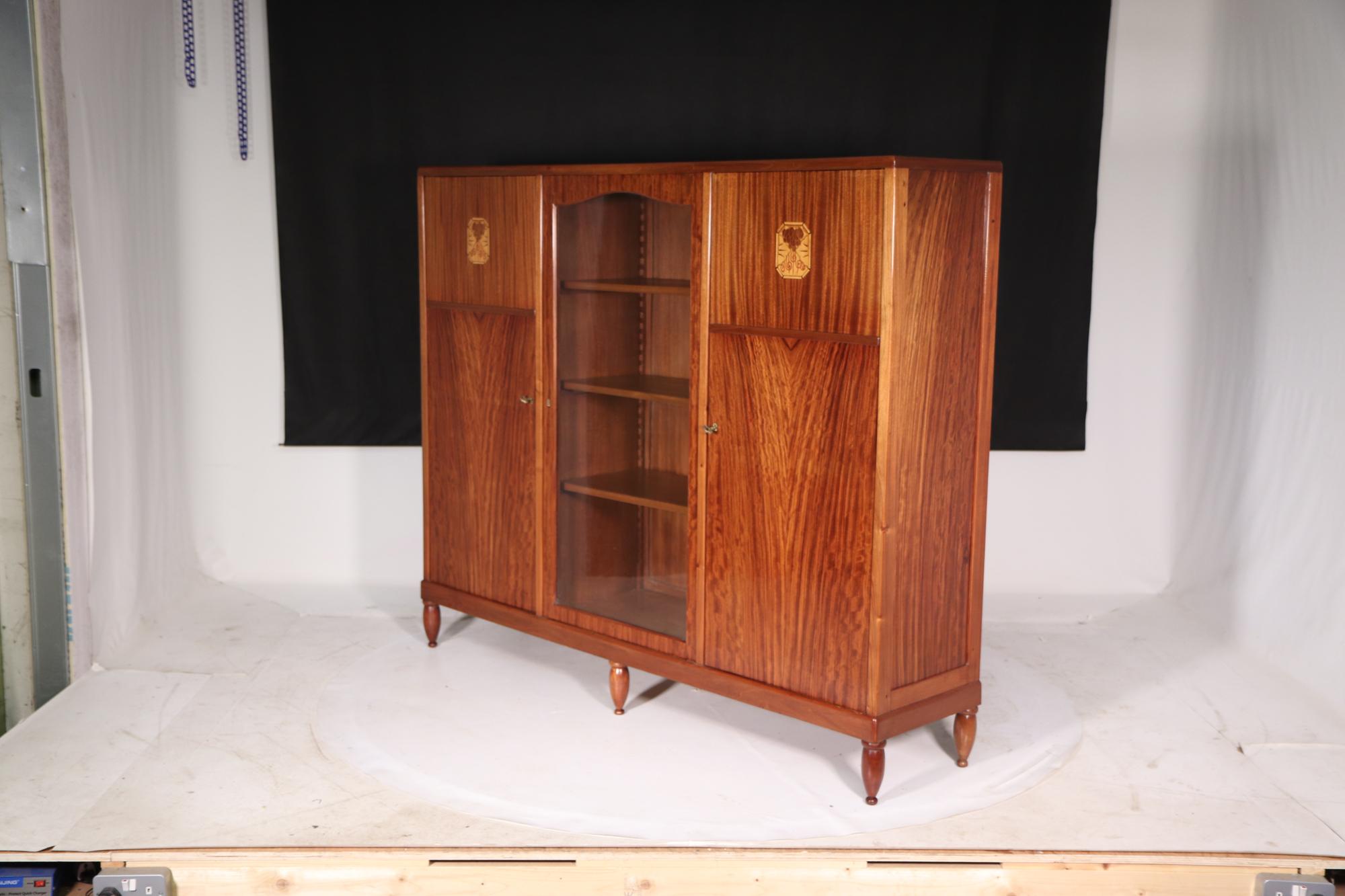 French Art Deco Library Bookcase by Maurice Dufrene In Excellent Condition In Paddock Wood Tonbridge, GB