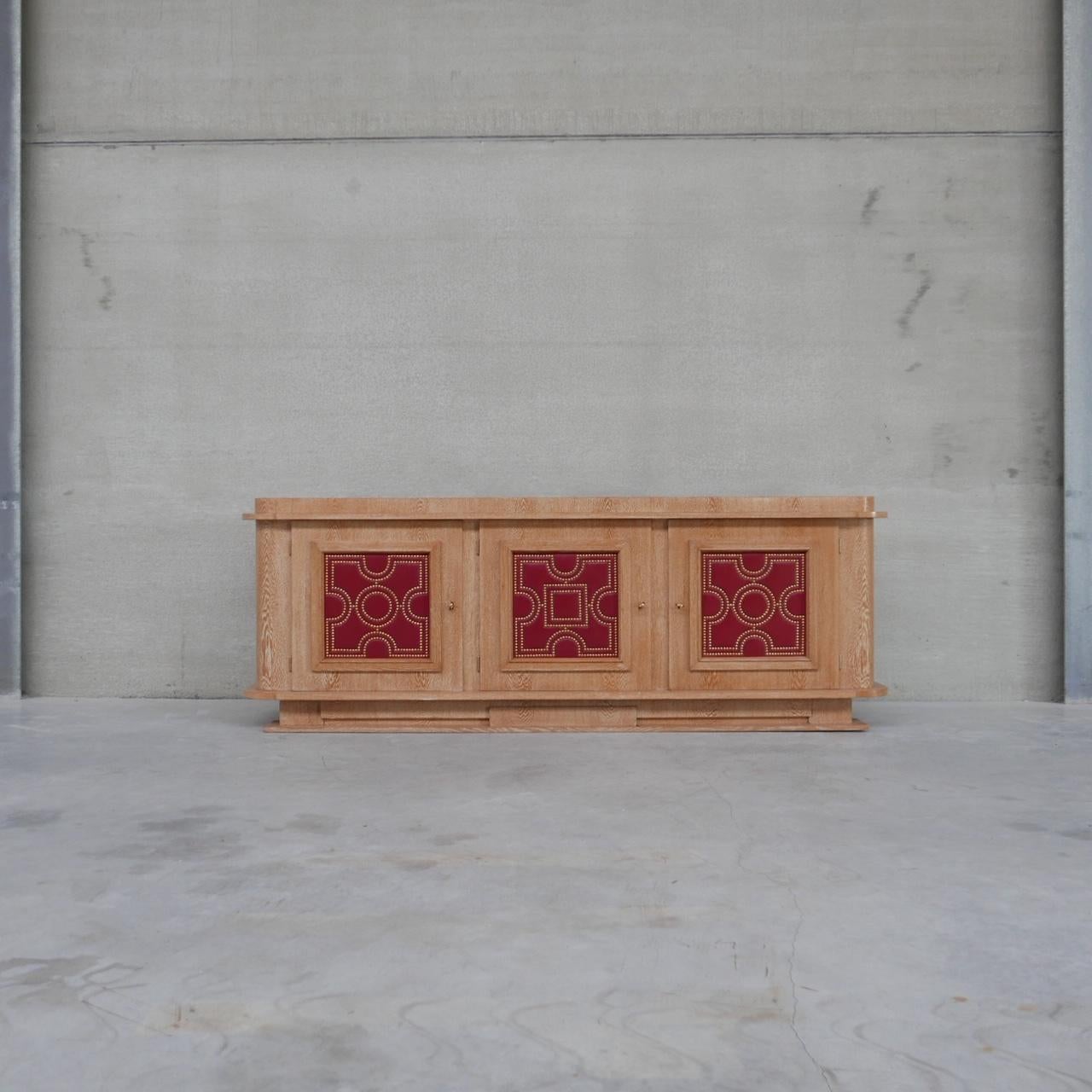French Art Deco Limed Oak Sideboard Attributed to André Arbus 10