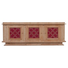 French Art Deco Limed Oak Sideboard Attributed to André Arbus