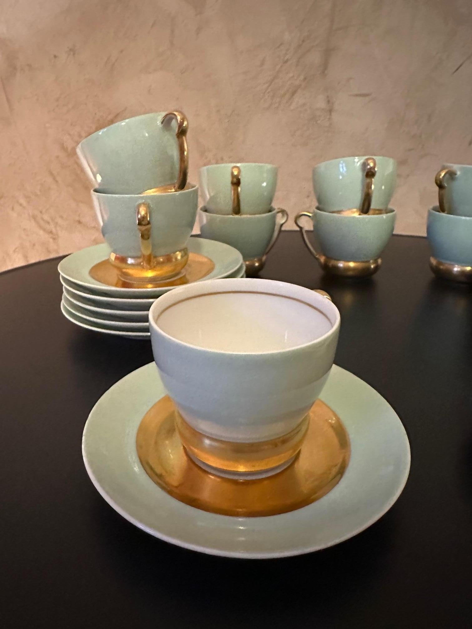 Service à thé et café Art Déco de Limoges par Raynaud en vente 1