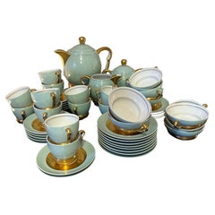 French Art Deco Limoges Porcelaine by Raynaud Tea and Coffee Service