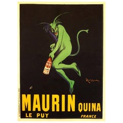 French Art Deco Liquor Advertising Poster 'Maurin Quina' by Cappiello, 1906