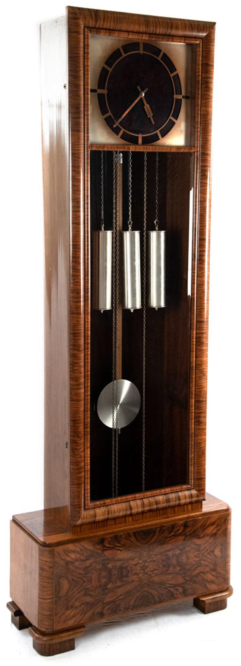 French Art Deco Long Case Clock, circa 1925 at 1stDibs