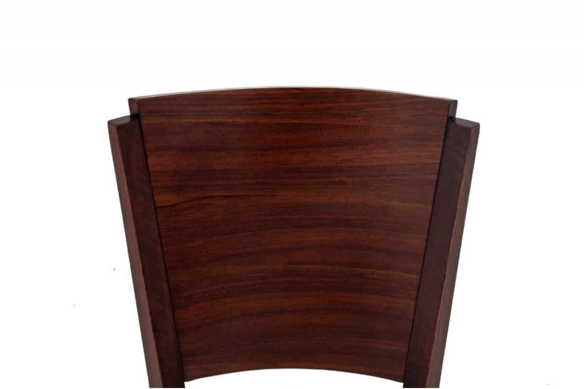 Französischer Art Deco Louis Majorelle Esstisch aus Nussbaumholz mit Stühlen im Angebot 10