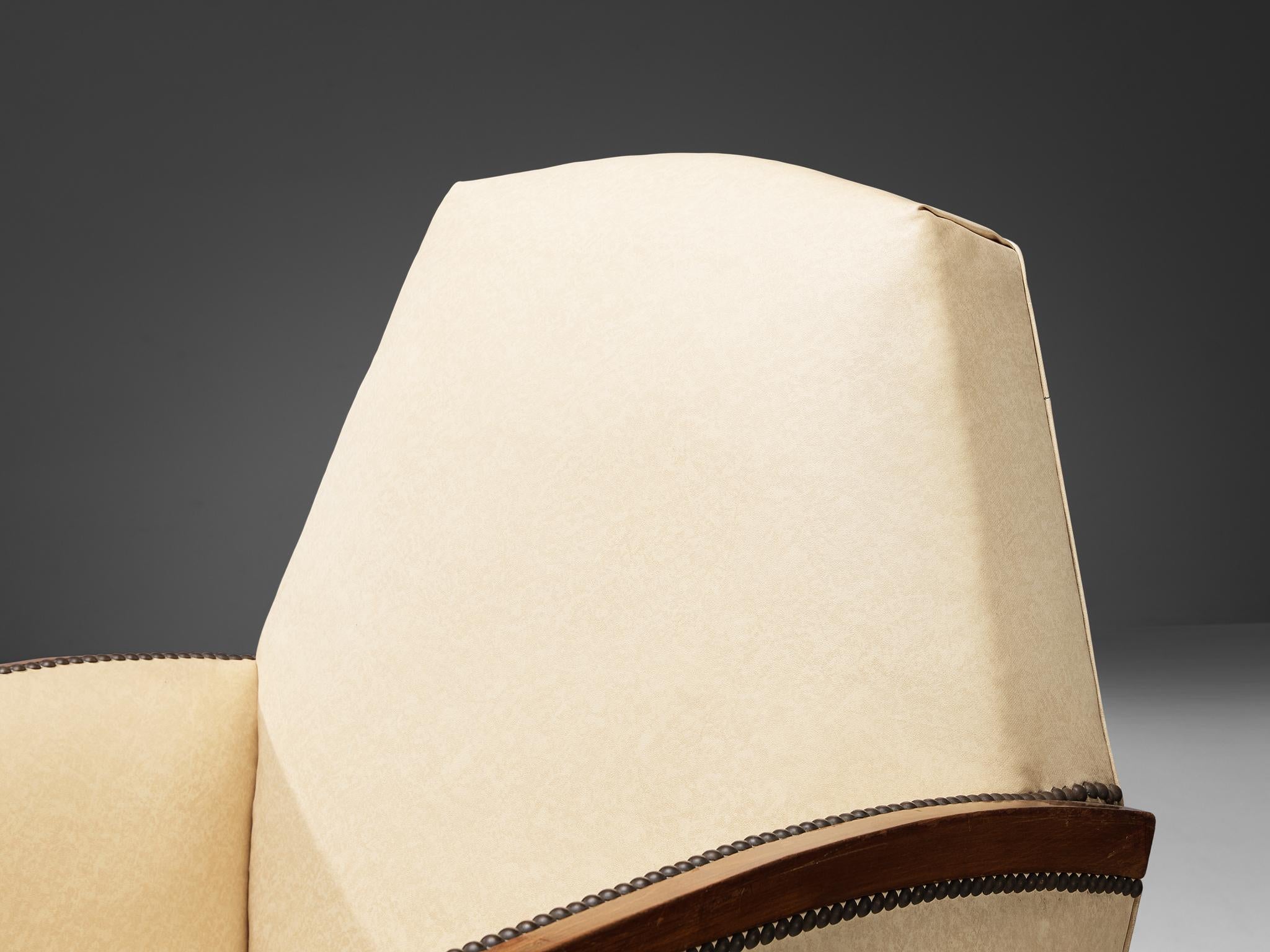 Sillón francés Art Déco mediados del siglo XX en venta