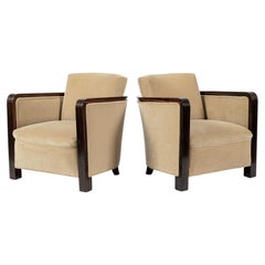Chaises longues françaises Art déco par Eric Bagge pour Mercier Frères, Macassar, années 1920