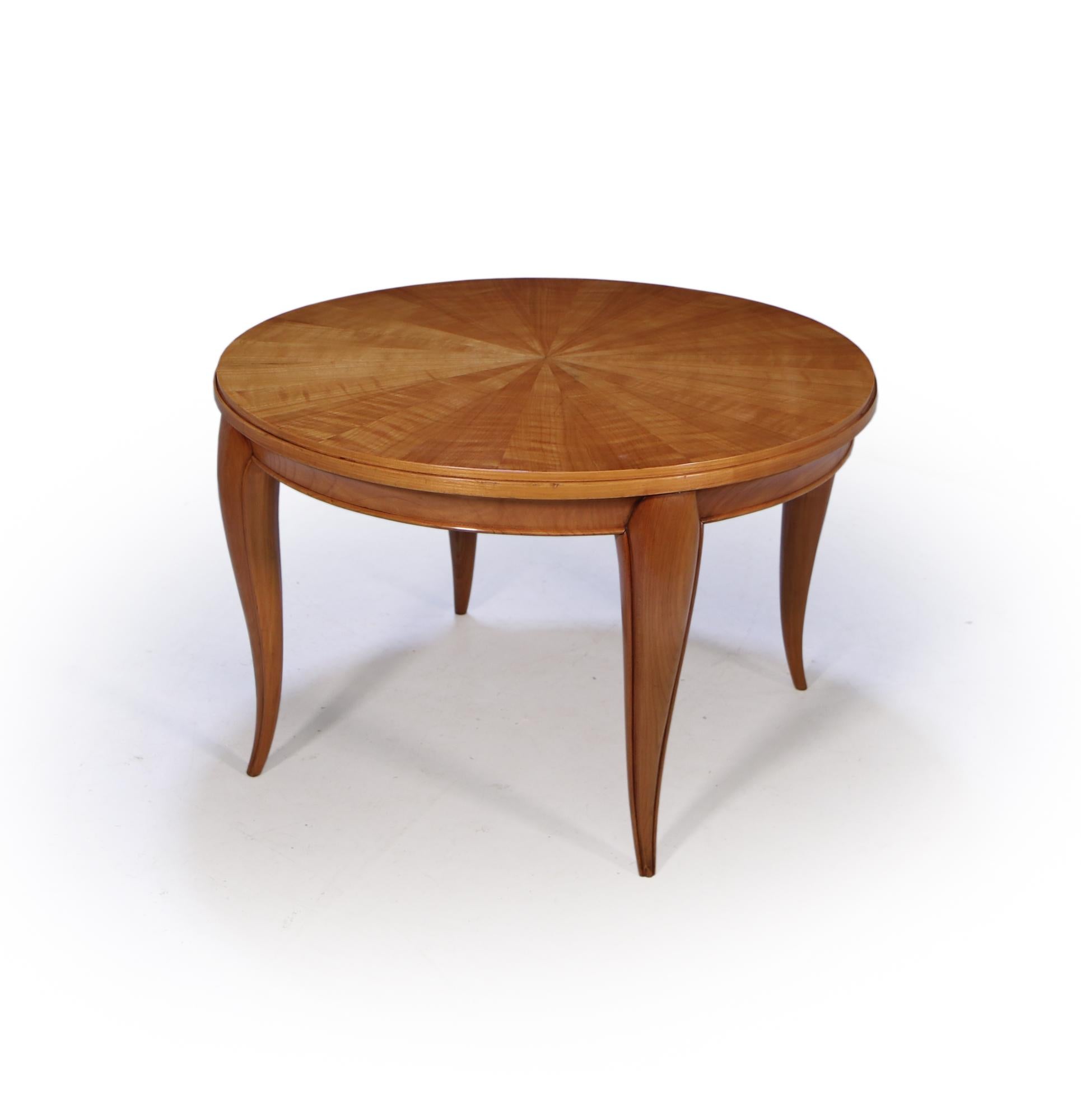 French Art Deco Low Table in Cherry In Excellent Condition In Paddock Wood Tonbridge, GB