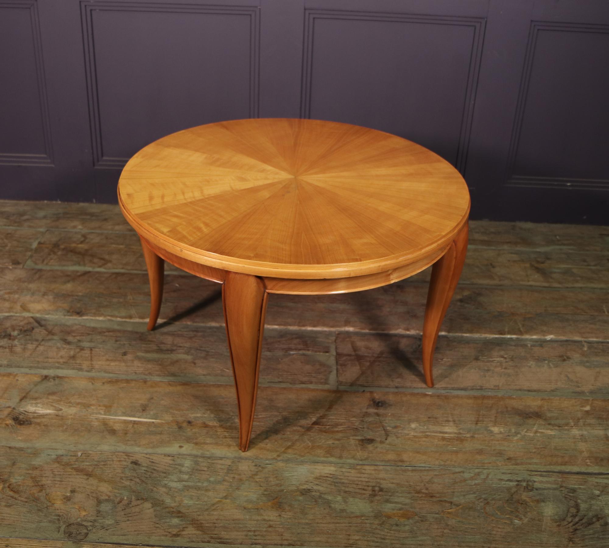 French Art Deco Low Table in Cherry 2