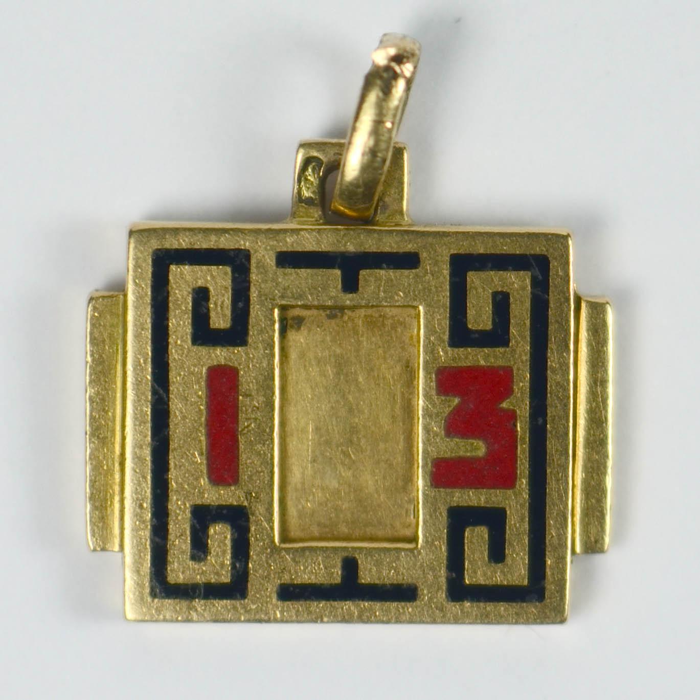 French Art Deco Lucky 13 Charm 1