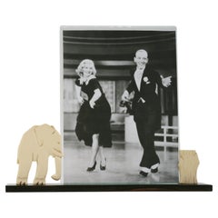 French Art Deco Macassar & Bakelite Elephant Photo-Frame, 1930s
