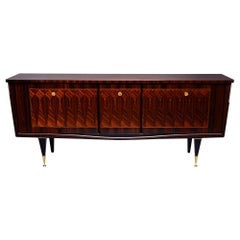 French Art Deco Macassar Ebony Buffet or Credenza   