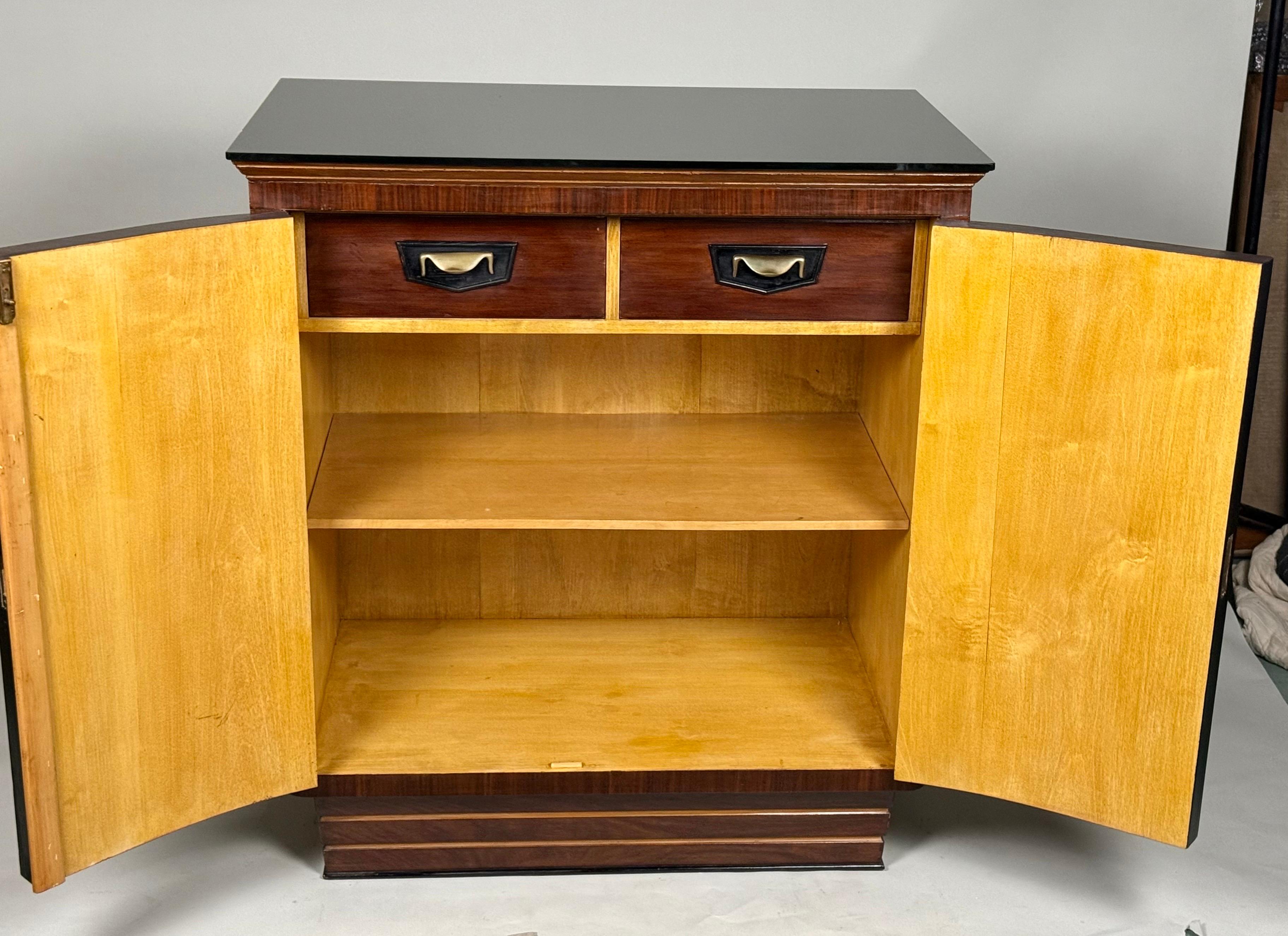 Mobile / credenza in ebano Macassar Art Deco francese, stile Emile Jacques Ruhlmann in vendita 4