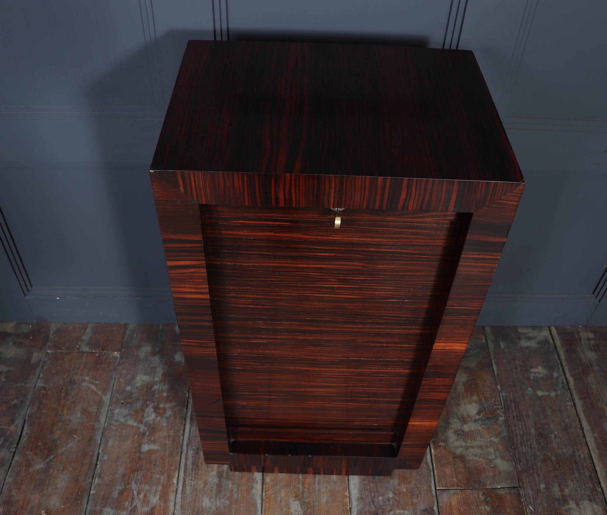 French Art Deco Macassar Ebony Filing Cabinet 2