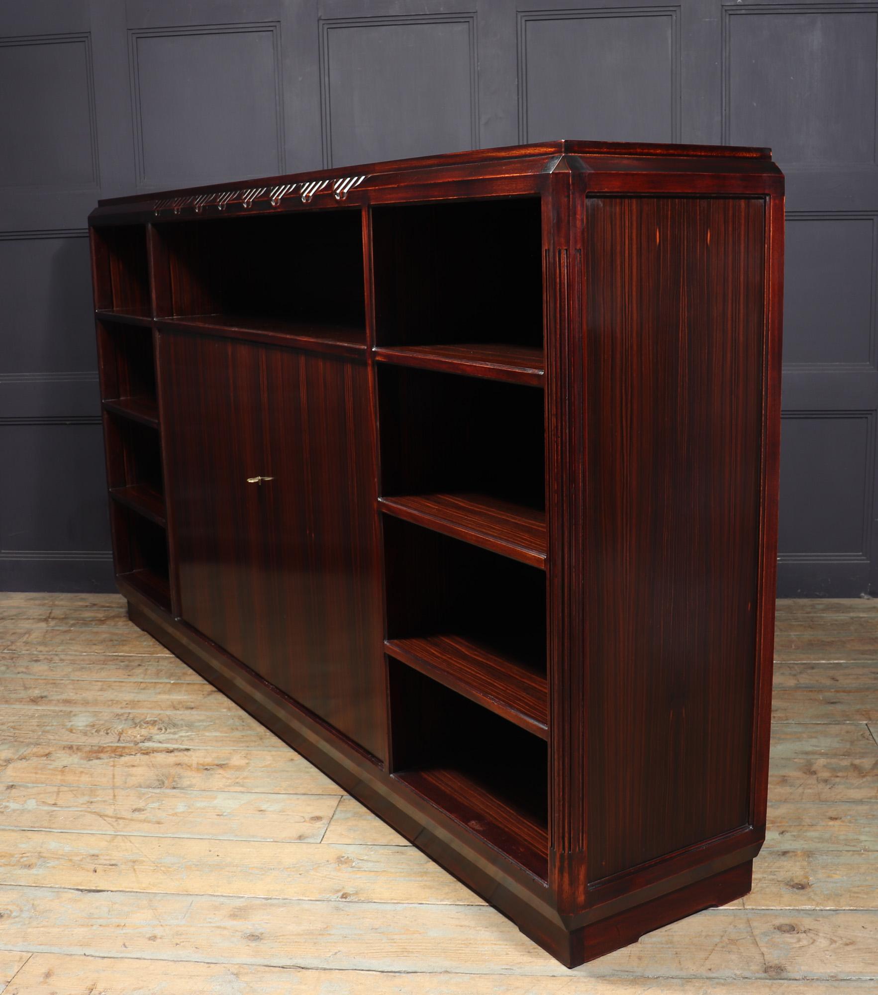 French Art Deco Macassar Ebony Library Bookcase by Louis Majorelle 9