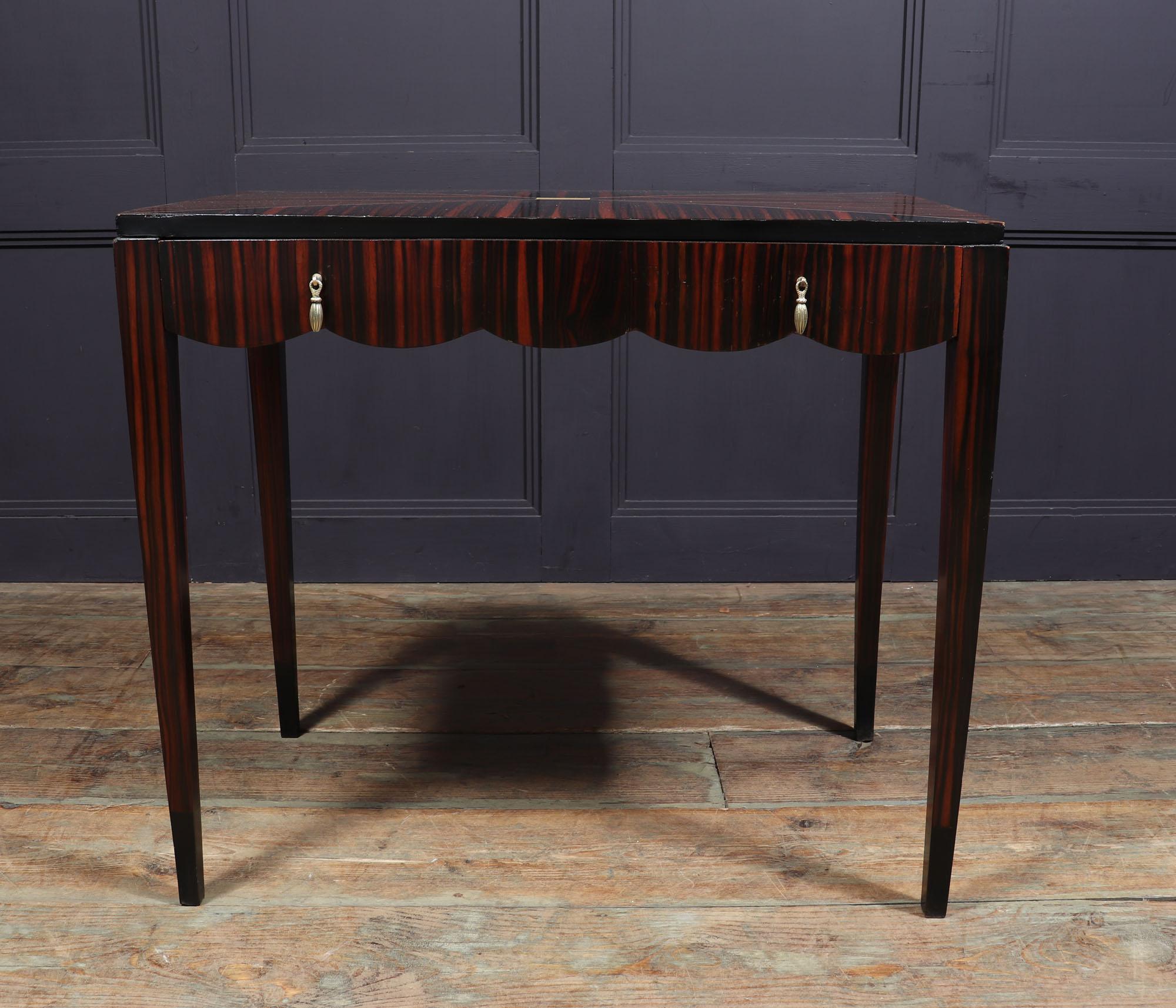 French Art Deco Macassar ebony Side Table 1