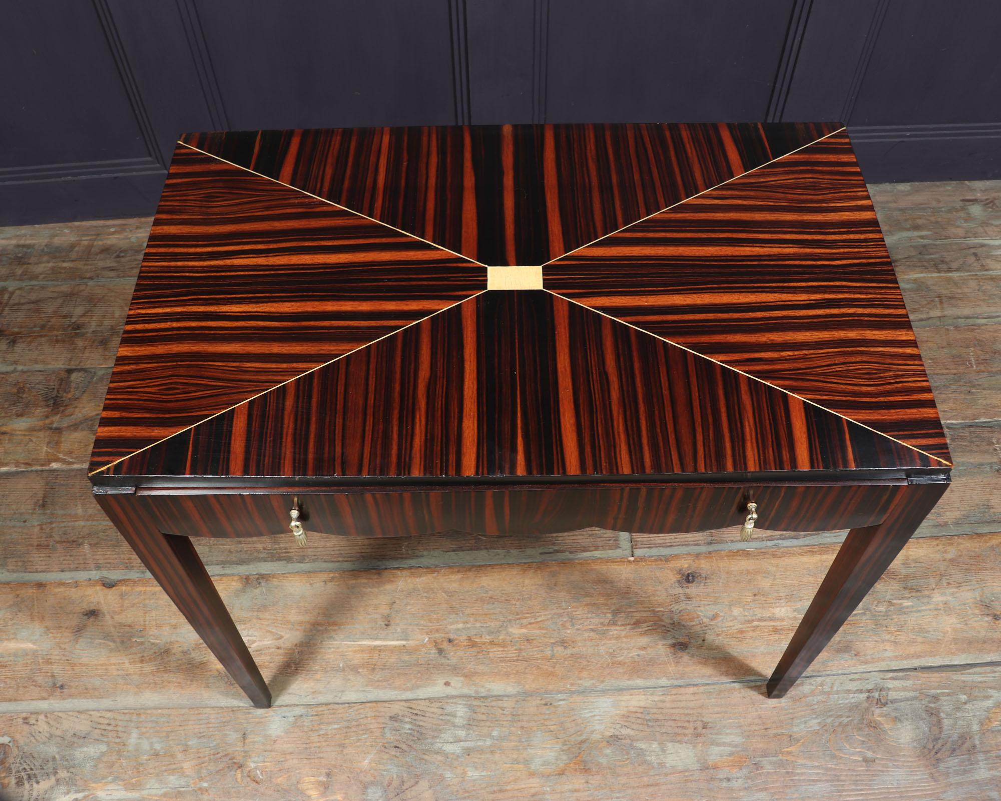 French Art Deco Macassar ebony Side Table 2