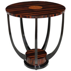 French Art Deco Macassar Ebony side Table