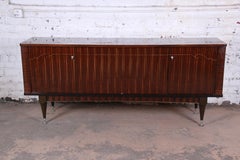 French Art Deco Macassar Ebony Sideboard Credenza by N.F. Ameublement, 1966