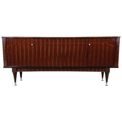 French Art Deco Macassar Ebony Sideboard Credenza by N.F. Ameublement, 1966