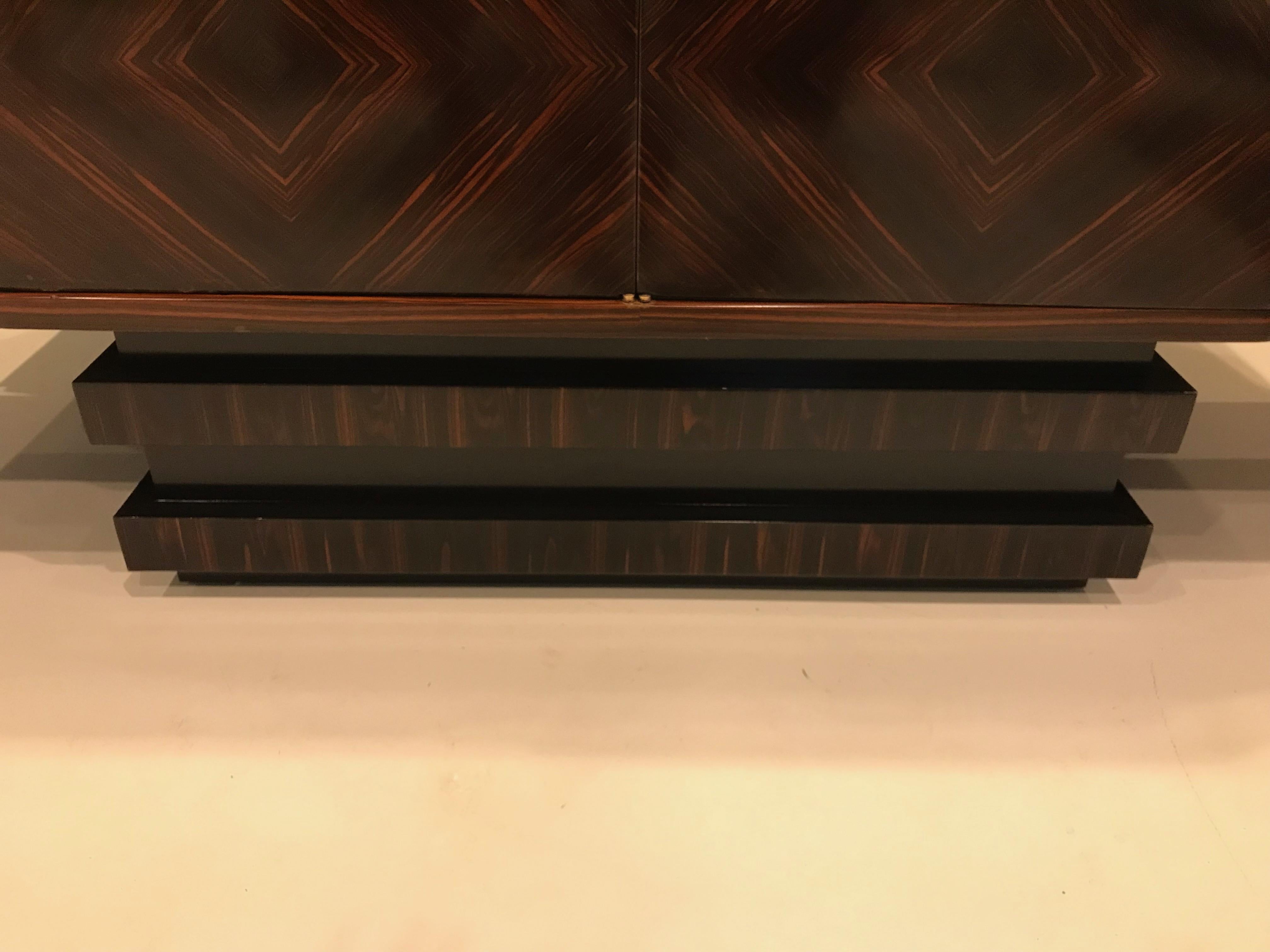 French Art Deco Macassar Ebony Sideboard or Buffet 2