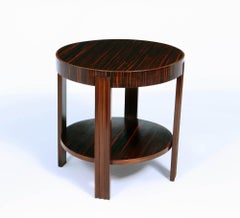 French Art Deco Macassar Ebony Table