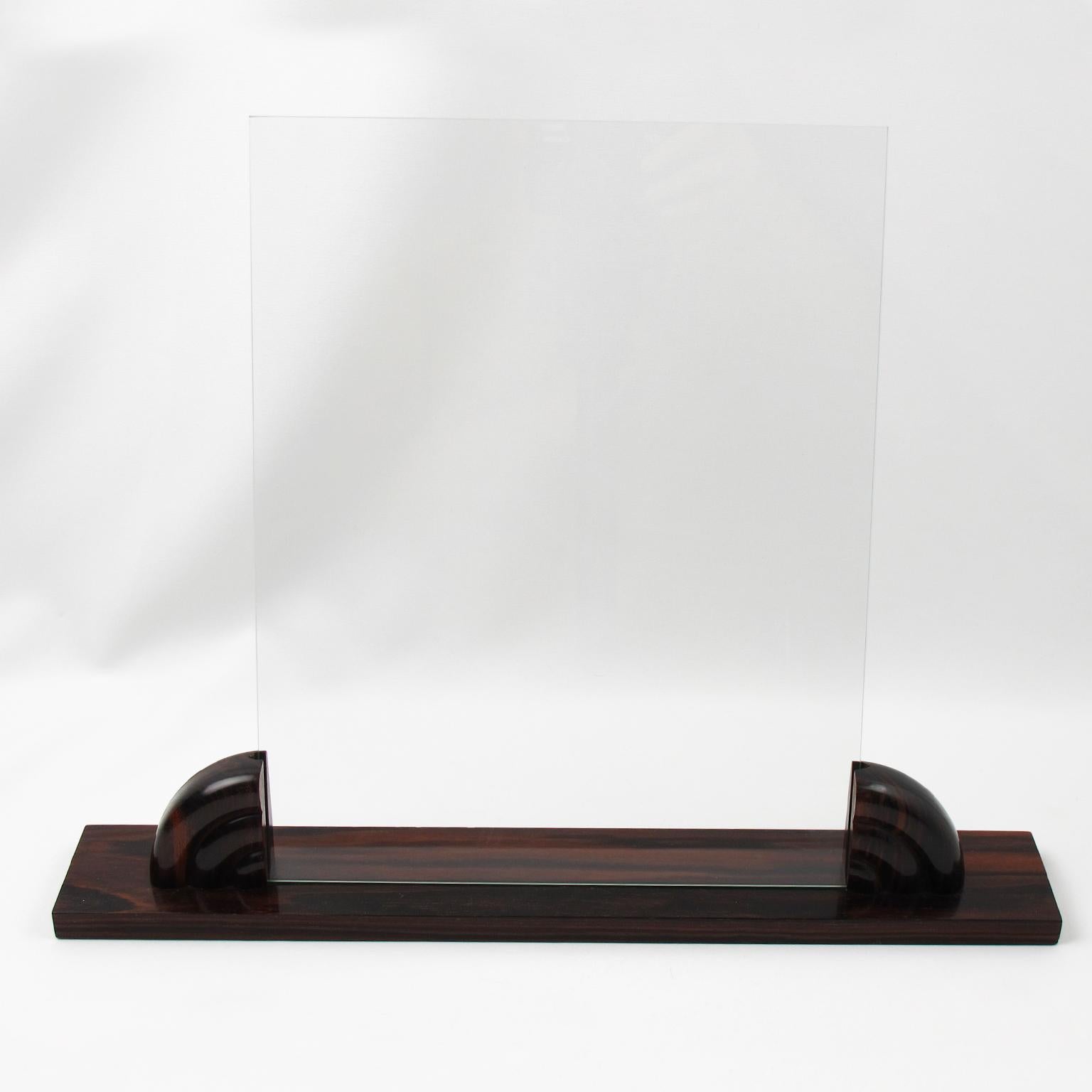 Mid-20th Century French Art Deco Macassar Wood Picture Frame, 1930s For Sale