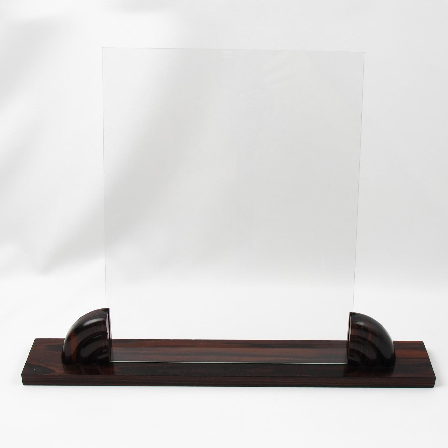 Marco francés Art Decó de madera de macasar, hacia 1930 en Excelente estado para la venta en Atlanta, GA