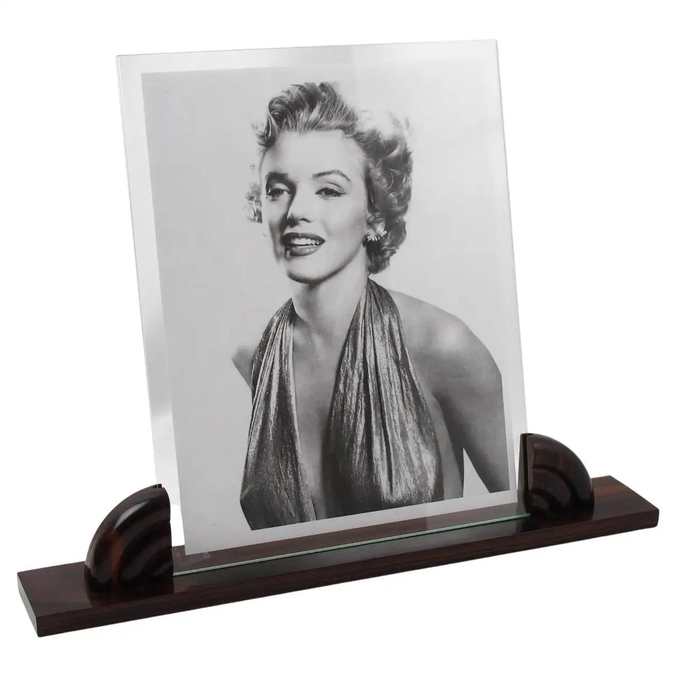 Art Deco Macassar Wood Picture Frame, France 1930s For Sale 2