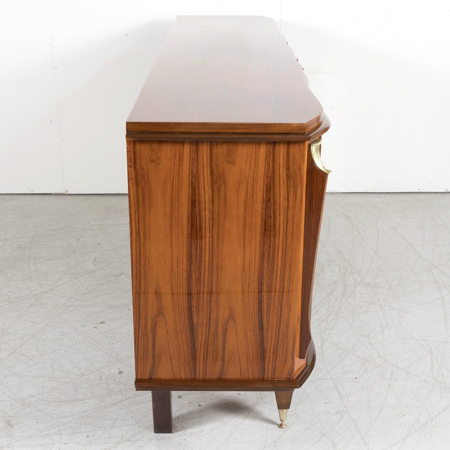 French Art Deco Mahogany and Palisander Parquetry Buffet or Sideboard For Sale 14