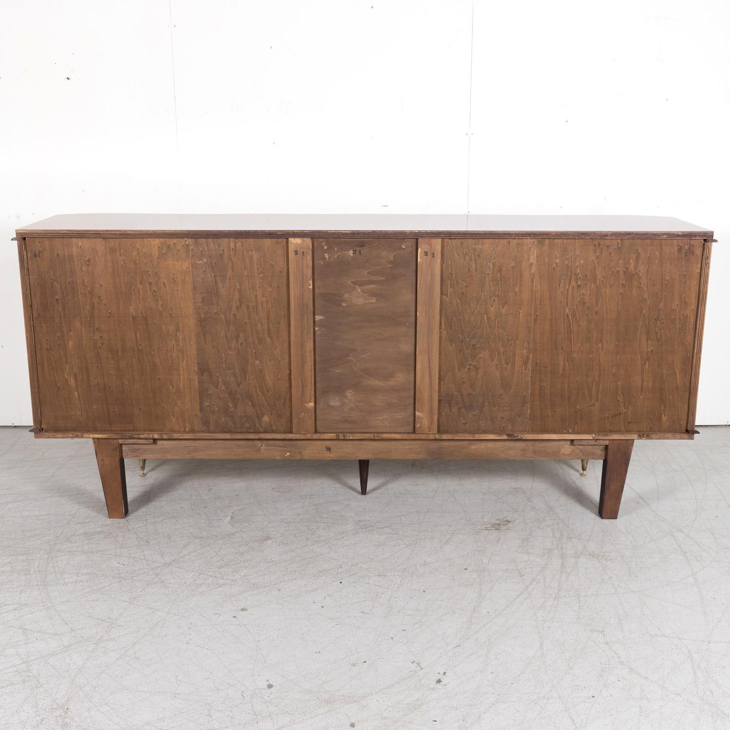 French Art Deco Mahogany and Palisander Parquetry Buffet or Sideboard For Sale 15