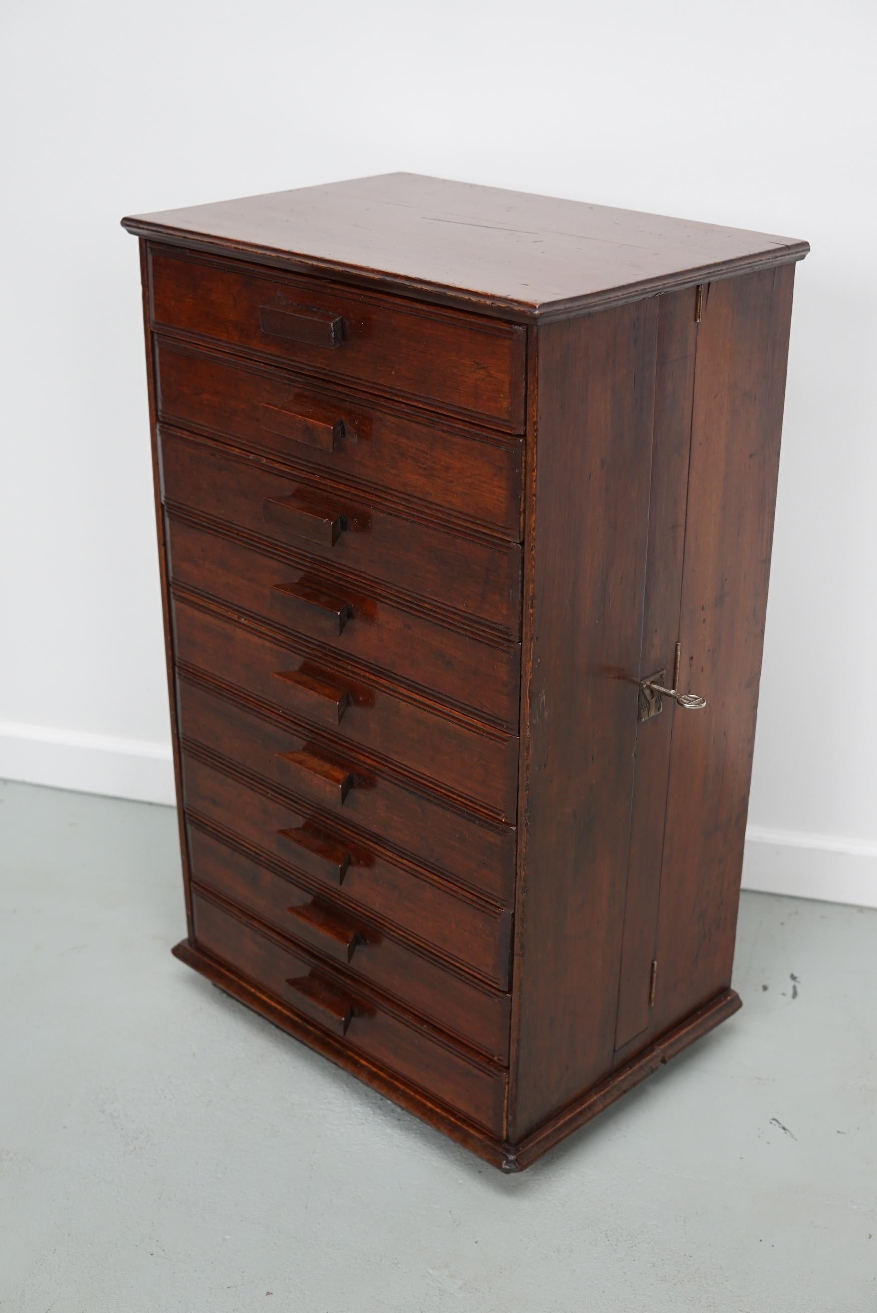 French Art Deco Mahogany Apothecary / Filing Cabinet, ca 1920 For Sale 6