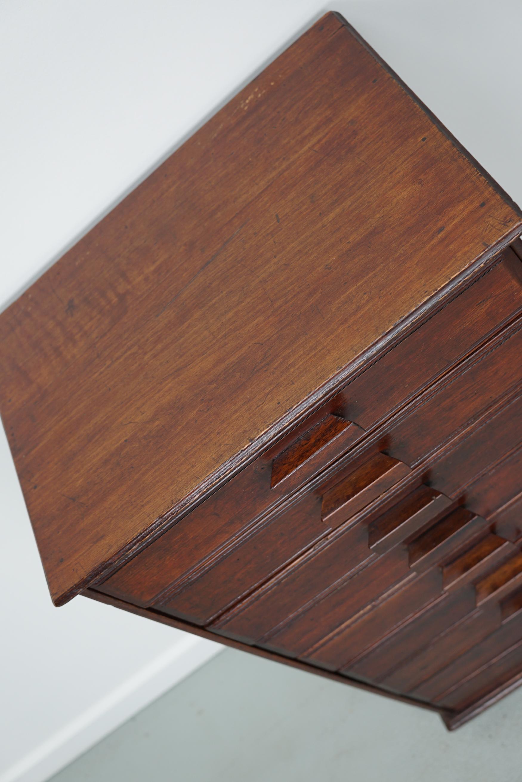 French Art Deco Mahogany Apothecary / Filing Cabinet, ca 1920 For Sale 1