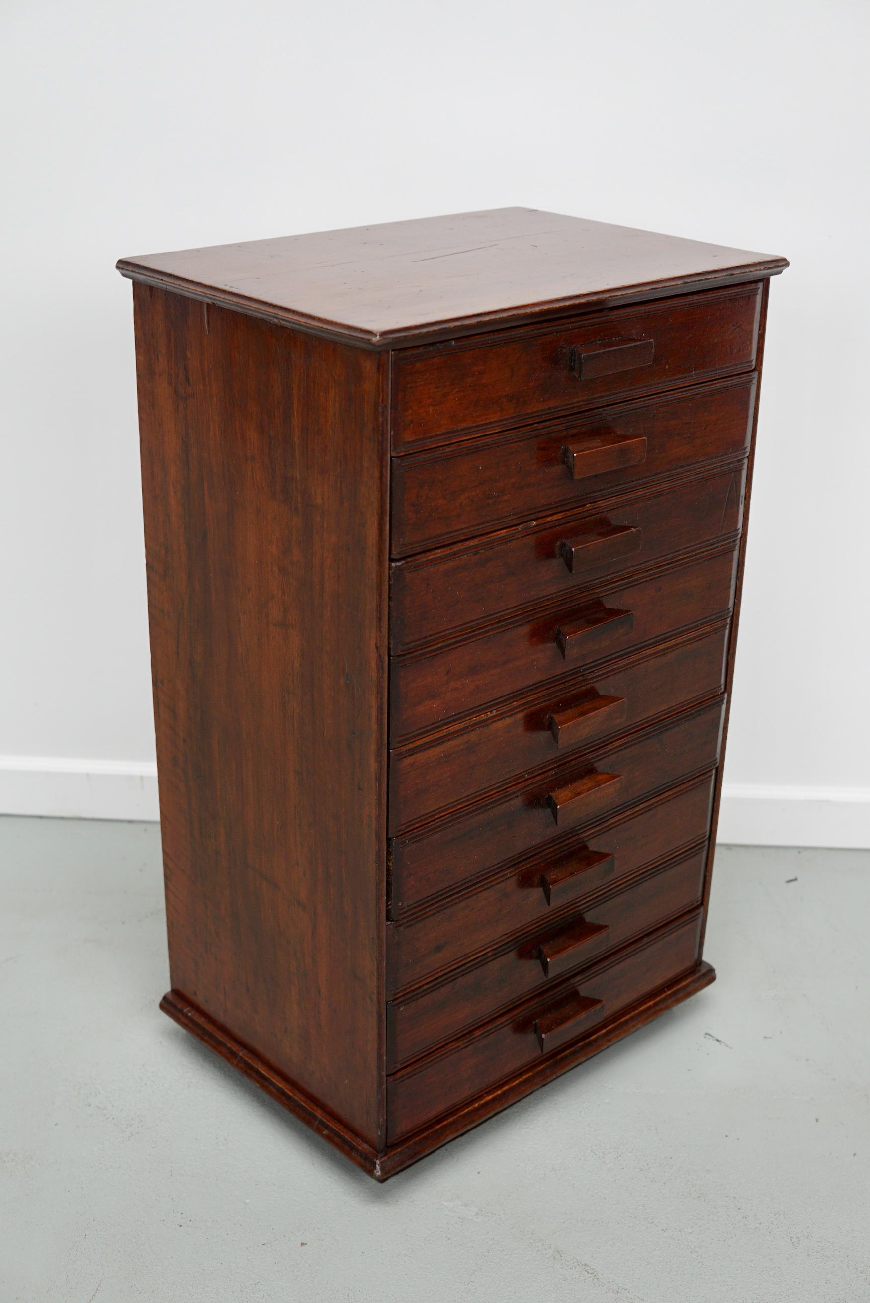 French Art Deco Mahogany Apothecary / Filing Cabinet, ca 1920 For Sale 3