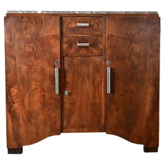 Vintage French Art Deco Mahogany Buffet