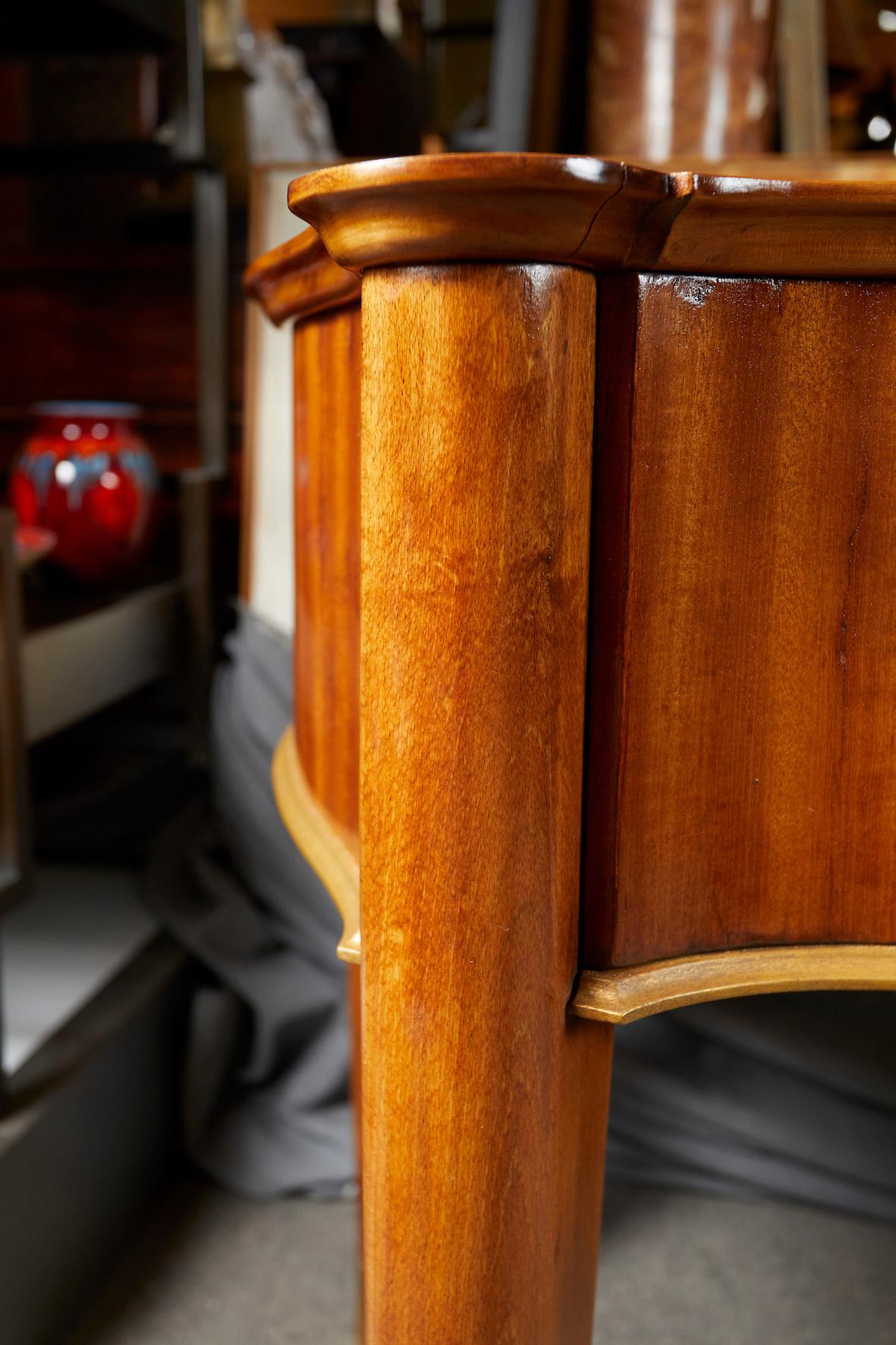 French Art Deco Mahogany Desk by André Arbus and Vadim Androussov 1