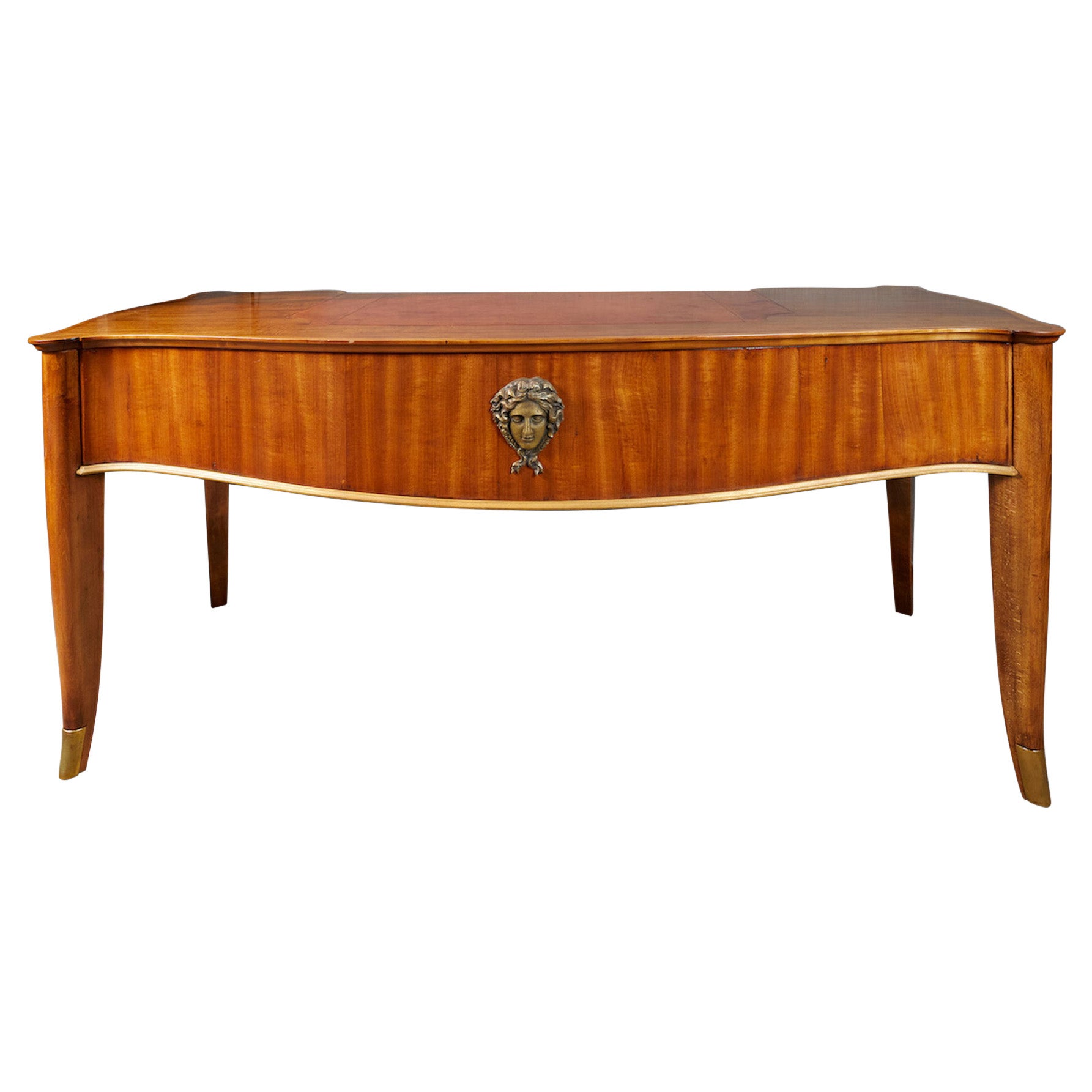 French Art Deco Mahogany Desk by André Arbus and Vadim Androussov