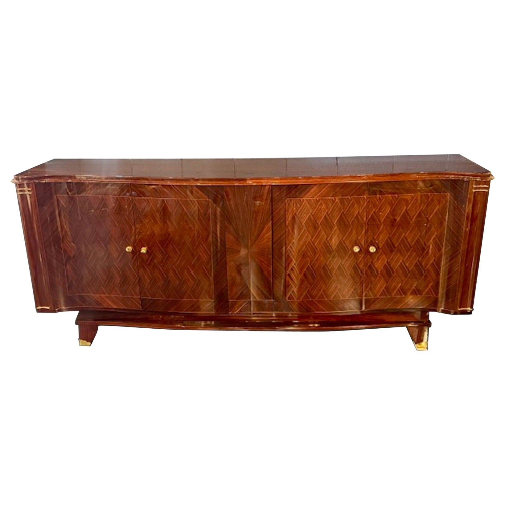 French Art Deco Mahogany Sideboard